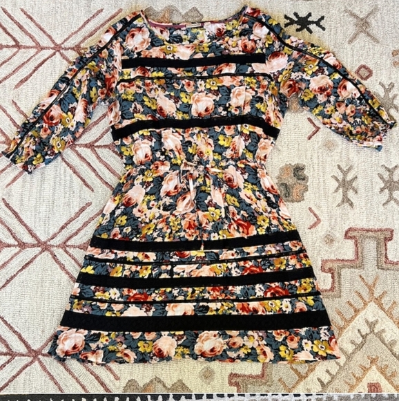 Anthropologie Holding Horses Floral Boho Mini Dress - Picture 6 of 10